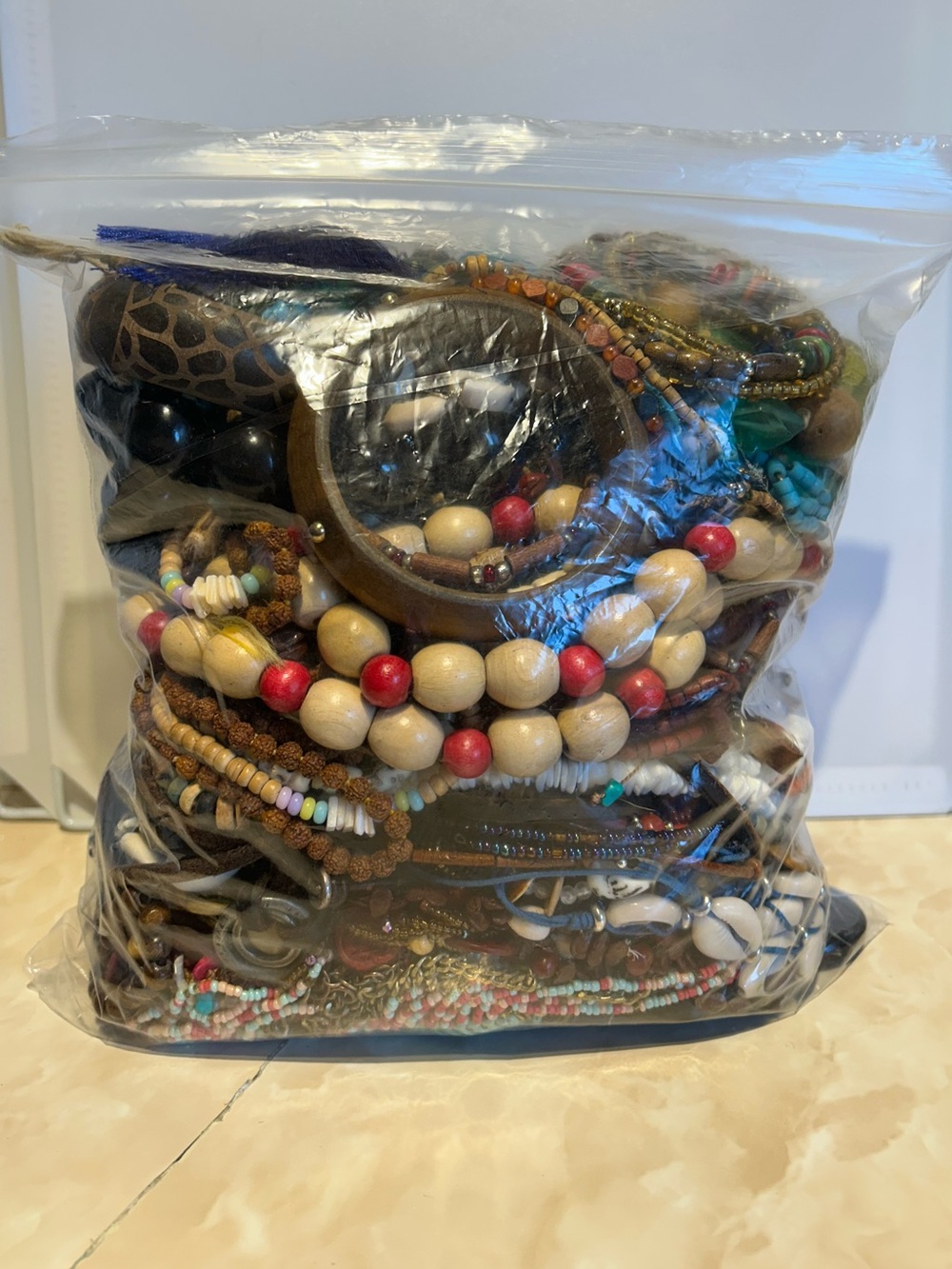 Wooden , Beaded & Shell Jewelry Bundle